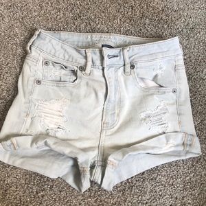 American Eagle Light Wash Jean Shorts